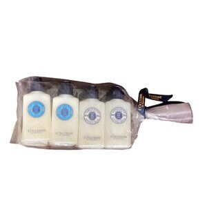 LOccitane Shea Butter Hand Cream & Lotion Travel Set Sealed Pack With Ribbon